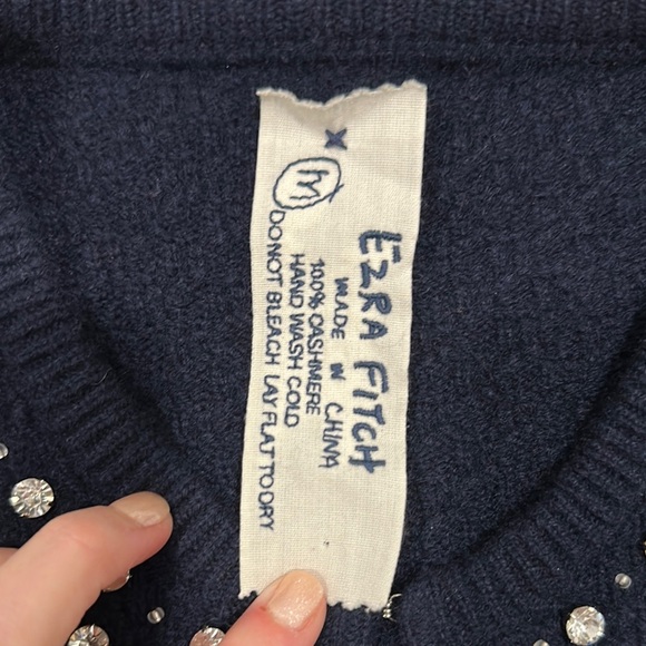 Abercrombie & Fitch Navy Cardigan with Embellishments - Picture 3 of 5